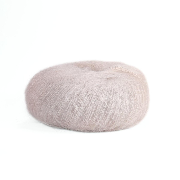 6039 Пряжа Lana Gatto Silk Mohair Lux, 25г - 210м, пудровий, 78% cуперкід мохер, 14% шовк, 4% нейлон, 4% поліамід