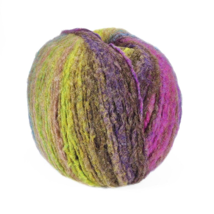 604 Пряжа Mondial Giove, 300г - 600м, мультиколор, 25% вовна, 70% мікрофібра PC, 5% мікрофібра PL