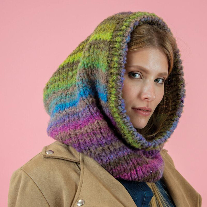 604 Пряжа Mondial Giove, 300г - 600м, мультиколор, 25% вовна, 70% мікрофібра PC, 5% мікрофібра PL