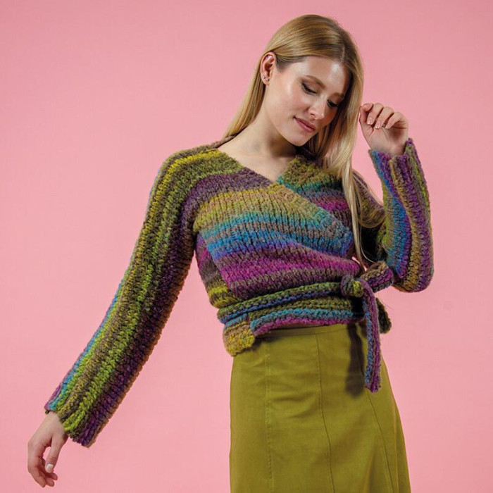 604 Пряжа Mondial Giove, 300г - 600м, мультиколор, 25% вовна, 70% мікрофібра PC, 5% мікрофібра PL