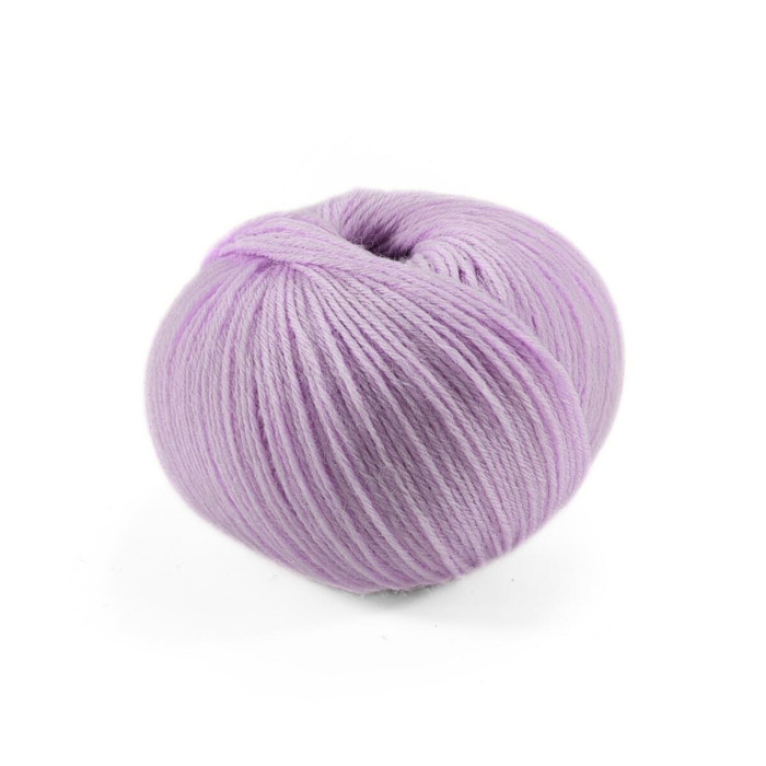 606 Пряжа Campolmi Filati Baby, 50г - 200м, бузковий, 100% меринос