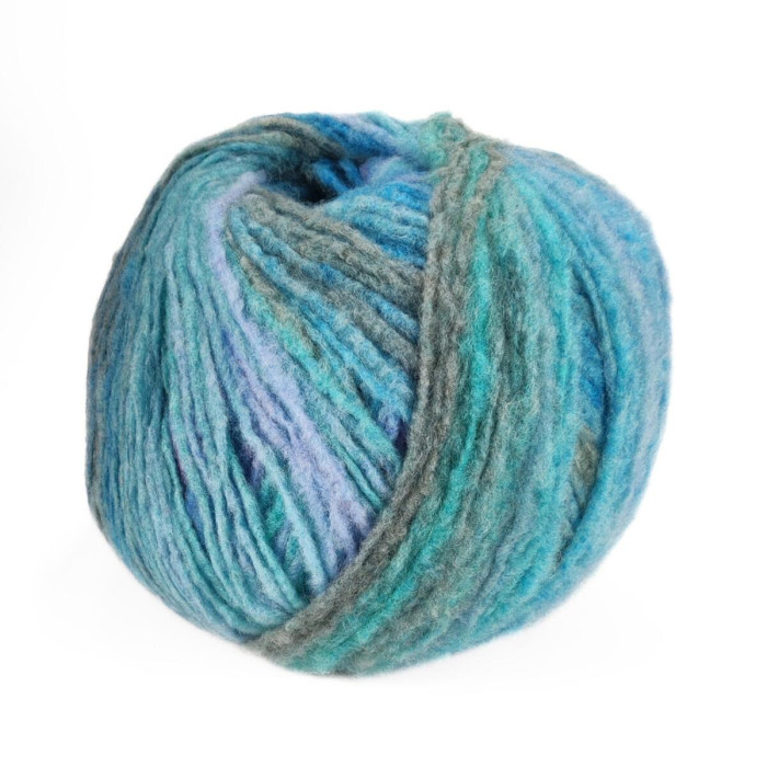 606 Пряжа Mondial Giove, 300г - 600м, мультиколор, 25% вовна, 70% мікрофібра PC, 5% мікрофібра PL