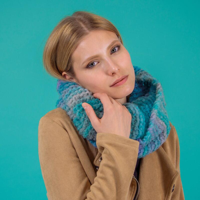 606 Пряжа Mondial Giove, 300г - 600м, мультиколор, 25% вовна, 70% мікрофібра PC, 5% мікрофібра PL