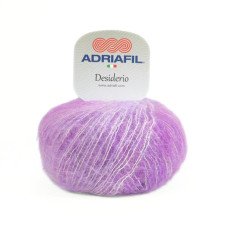 61 Пряжа Adriafil Desiderio, 25г - 160м, фуксія, 55% мохер, 23% вовна екстрафайн, 22% шовк