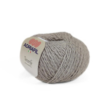 61 Пряжа Adriafil Tenerife, 50г - 90м, бежево-сірий, 90% бавовна, 10% віскоза