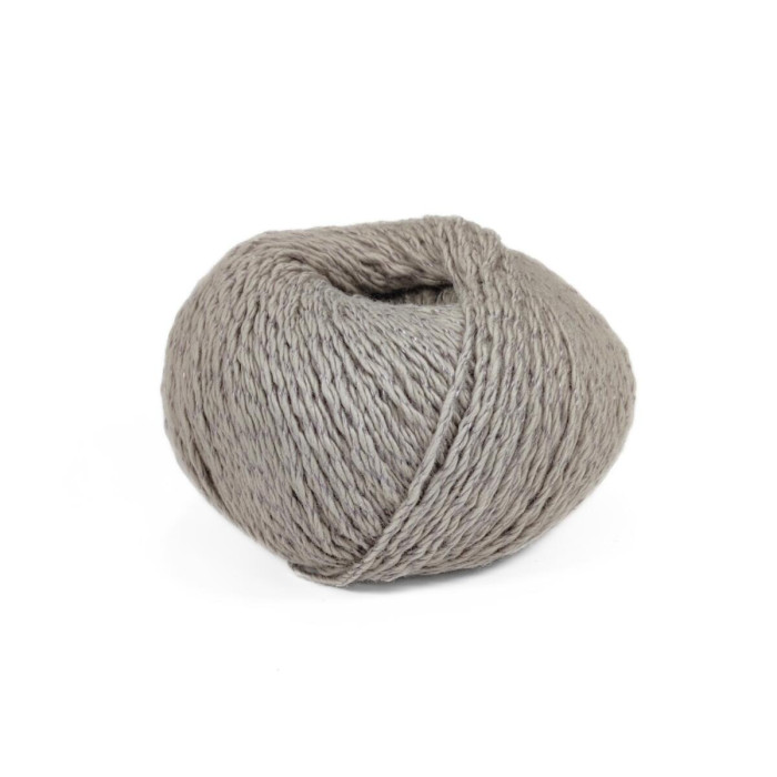 61 Пряжа Adriafil Tenerife, 50г - 90м, бежево-сірий, 90% бавовна, 10% віскоза