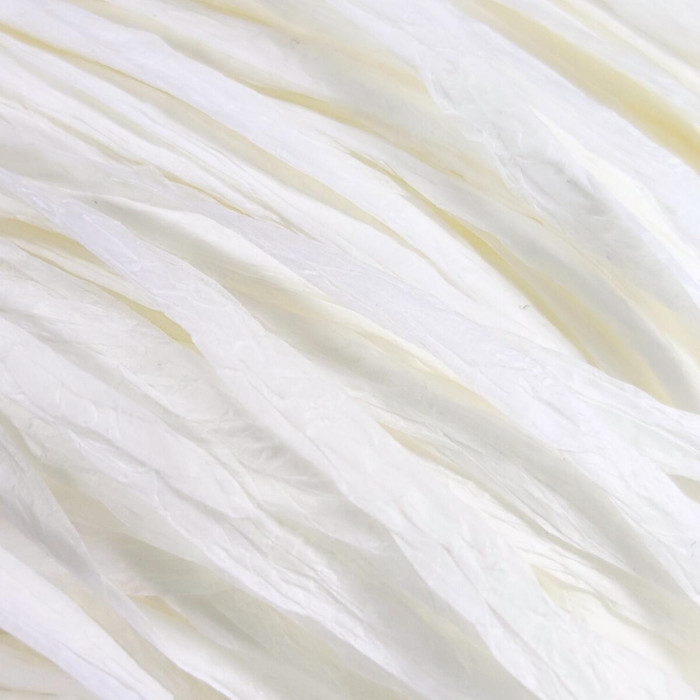 61 Рафія Adriafil Rafia Filato, 50г - 100-150м, білий, 100% рослинна целюлоза