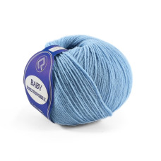 611 Пряжа Campolmi Filati Baby, 50г - 200м, блакитний, 100% меринос