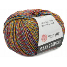 612 Пряжа Jeans Tropical 50гр - 160м (Різнокольорова) YarnArt