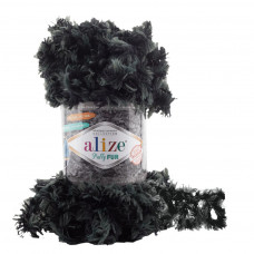 6122 Пряжа Puffy Fur 100гр-6м (антрацит). Alize