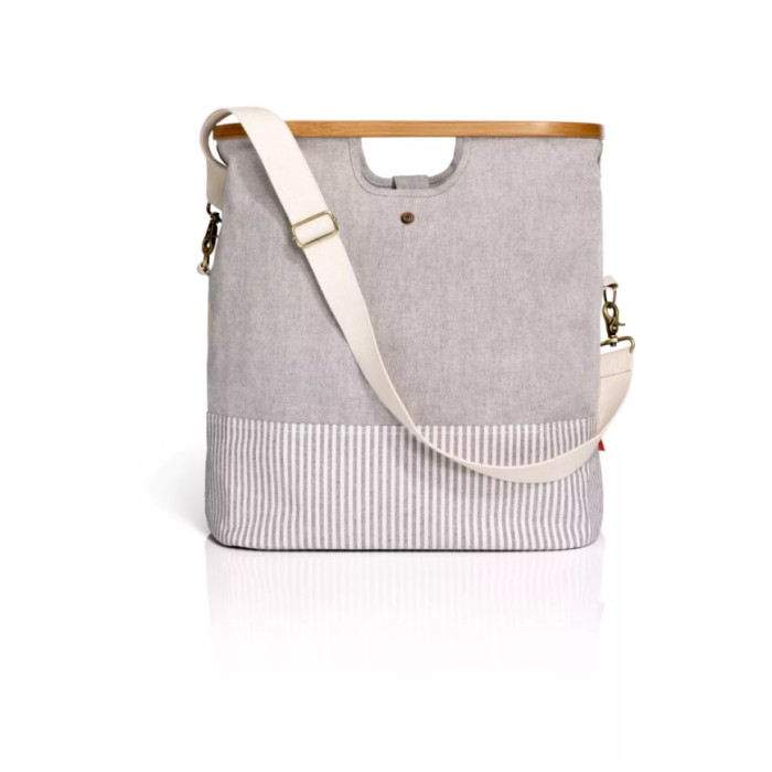 612560 Сумка Store & Travel 40,5х25х45 см, тканина/бамбук, сіра Prym