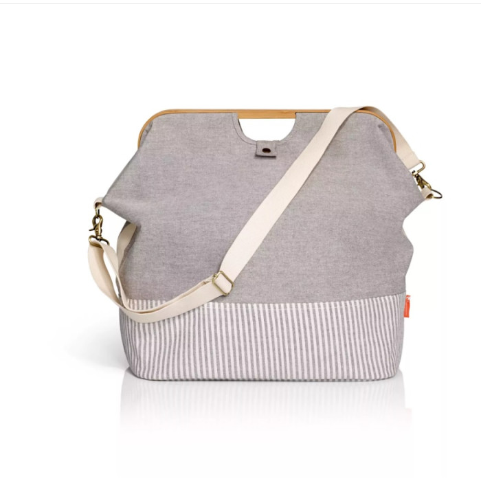 612561 Сумка Store & Travel 45х30х50 см, тканина/бамбук, сіра Prym