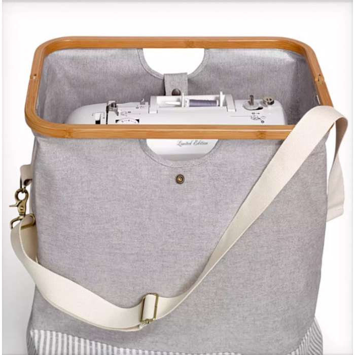 612561 Сумка Store & Travel 45х30х50 см, тканина/бамбук, сіра Prym