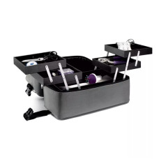 612835 Шкатулка для рукоділя Deluxe розмір L 44,5х23х21,5 см, сірий, Prym