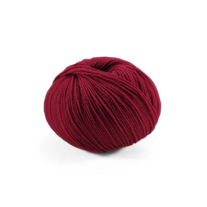613 Пряжа Campolmi Filati Baby, 50г - 200м, вишневий, 100% меринос