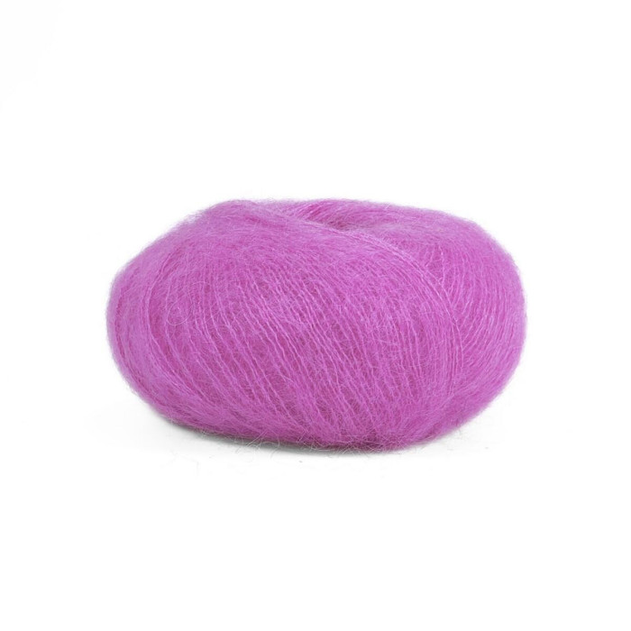 613 Пряжа Mondial Kid Seta, 25г - 210м, ліловий, 70% суперкід мохер, 30% шовк