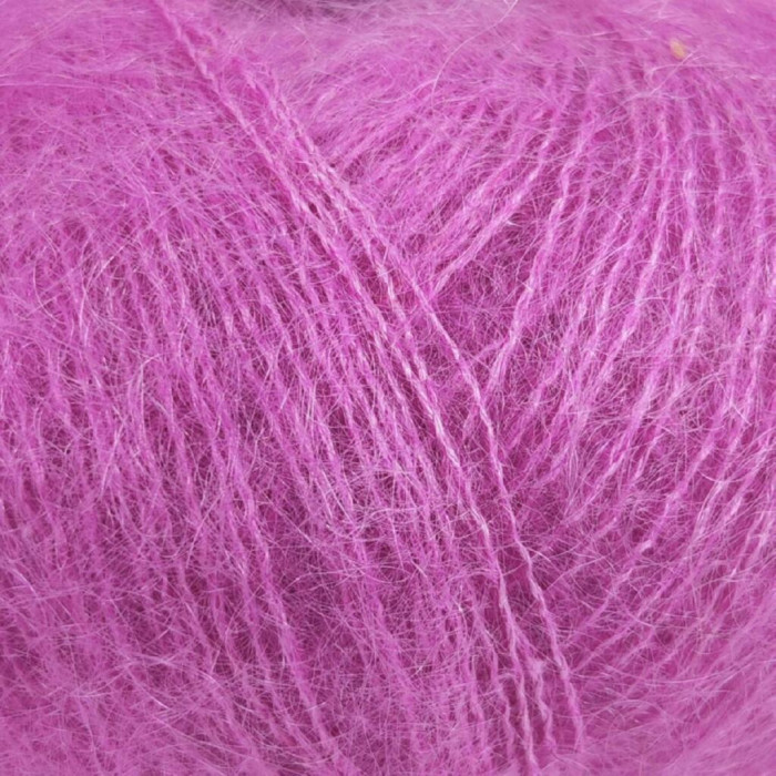 613 Пряжа Mondial Kid Seta, 25г - 210м, ліловий, 70% суперкід мохер, 30% шовк