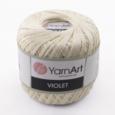 6194 Пряжа Violet 50гр - 282м (Кремовий) YarnArt