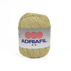 62 Пряжа Adriafil Fenice, 50г - 155м, блідо-жовтий, 80% бавовна перероблена, 15% бавовна, 5% інші волокна