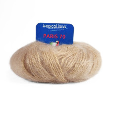 62 Пряжа Tropical Lane Paris 70, 40г - 120м, бежевий, 70% кід мохер, 30% акрил