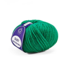 622 Пряжа Campolmi Filati Baby, 50г - 200м, яскраво-зелений, 100% меринос