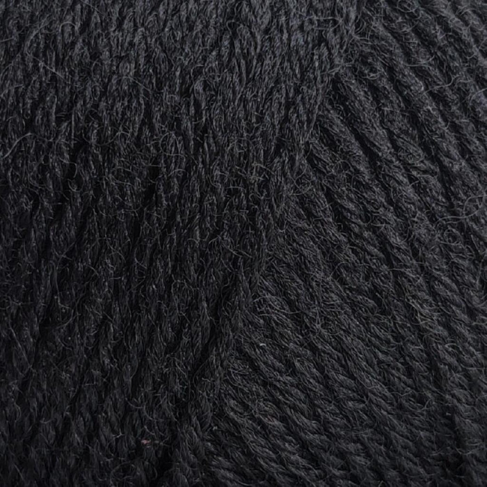 623 Пряжа Campolmi Filati Baby, 50г - 200м, чорний, 100% меринос