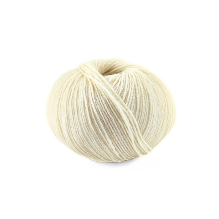 627 Пряжа Campolmi Filati Baby, 50г - 200м, молочний, 100% меринос