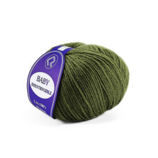 628 Пряжа Campolmi Filati Baby, 50г - 200м, мілітарі-зелений, 100% меринос
