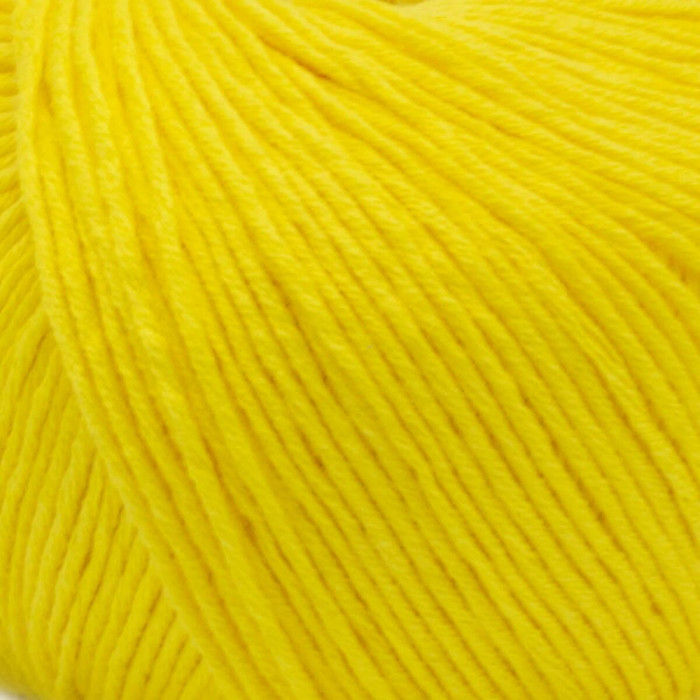 628 Пряжа Laines du Nord Baby Soft, 50г - 135м, жовтий, 50% бавовна органічна, 50% cоєві волокна