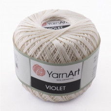 6282 Пряжа Violet 50гр - 282м (Молочний) YarnArt
