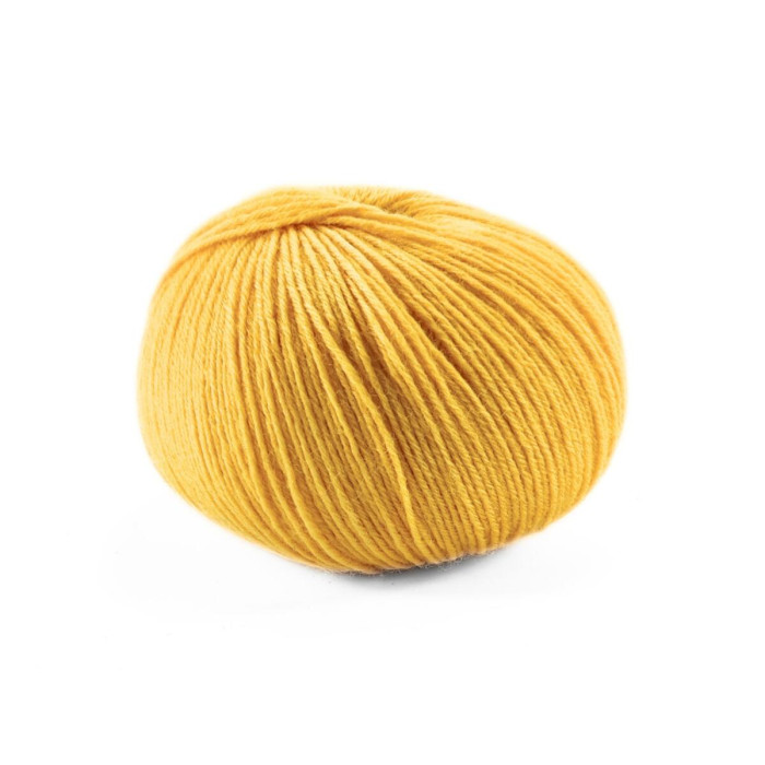 629 Пряжа Campolmi Filati Baby, 50г - 200м, жовтий, 100% меринос
