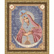 VIA4009  Пресвятая Богородица Остробрамская. ArtSolo. Схема на ткани для вышивания бисером