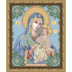 VIA4013  Пресвятая Богородица Неувядаемый цвет. ArtSolo. Схема на ткани для вышивания бисером