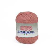 63 Пряжа Adriafil Fenice, 50г - 155м, лососевий, 80% бавовна перероблена, 15% бавовна, 5% інші волокна