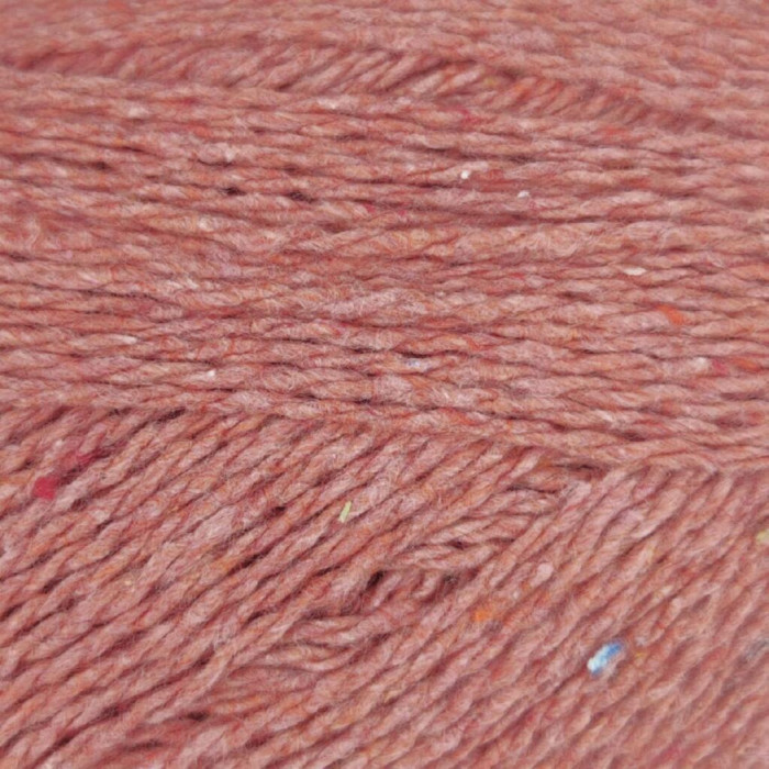 63 Пряжа Adriafil Fenice, 50г - 155м, лососевий, 80% бавовна перероблена, 15% бавовна, 5% інші волокна