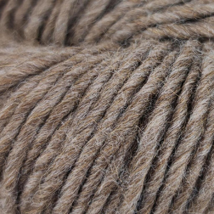 63 Пряжа Adriafil Llama, 100г - 120м, коричневий, 50% лама вовна, 50% вовна