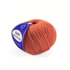 630 Пряжа Campolmi Filati Baby, 50г - 200м, теракотовий, 100% меринос