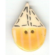 63007 Mill Hill Ґудзик Golden Sailboat, кераміка