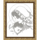 VKA3004-В Дева Мария с младенцем (монохром). ArtSolo. Схема на ткани для вышивания бисером