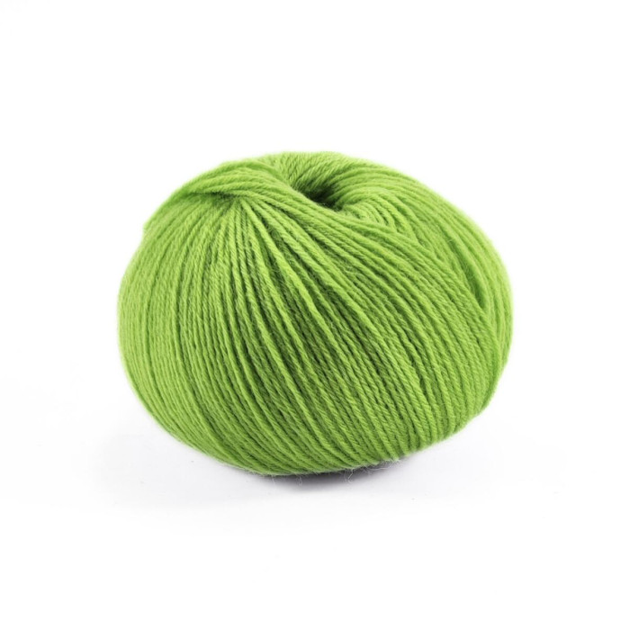 632 Пряжа Campolmi Filati Baby, 50г - 200м, салатовий, 100% меринос