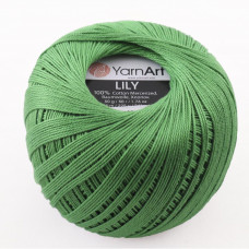 6332 Пряжа Lily 50гр - 225м (Зелений) YarnArt