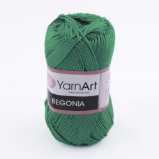 6334 Пряжа Begonia 50гр - 169м (Темно-зелений) YarnArt