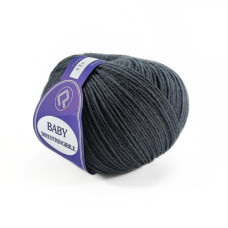 634 Пряжа Campolmi Filati Baby, 50г - 200м, темно-сірий, 100% меринос