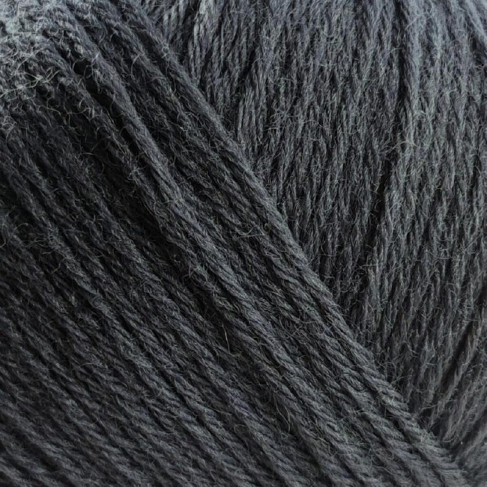 634 Пряжа Campolmi Filati Baby, 50г - 200м, темно-сірий, 100% меринос