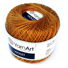 6340 Пряжа Violet 50гр - 282м (темно-золотий). YarnArt