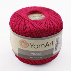 6358 Пряжа Violet 50гр - 282м (Темно-рожевий) YarnArt