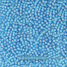 63715 10/0 чеський бісер Preciosa, 5 г, блакитний, прозорий  з пофарбованим білим отвором