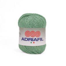 64 Пряжа Adriafil Fenice, 50г - 155м, салатовий, 80% бавовна перероблена, 15% бавовна, 5% інші волокна