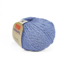 64 Пряжа Adriafil Tenerife, 50г - 90м, блакитний, 90% бавовна, 10% віскоза