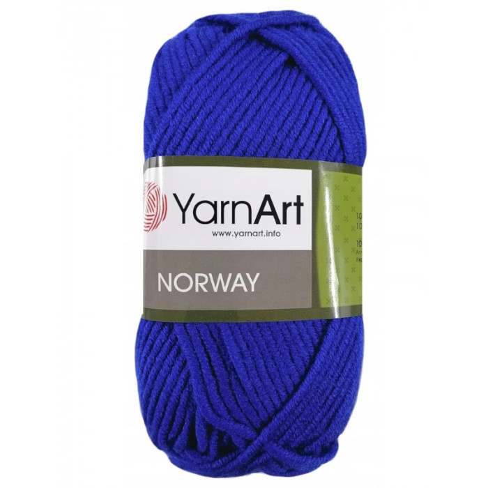 64 Пряжа Norway 100гр - 105м (Синій) YarnArt